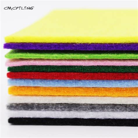 Buy 3mm Thick Felt Fabric Tissus Patchwork Polyester