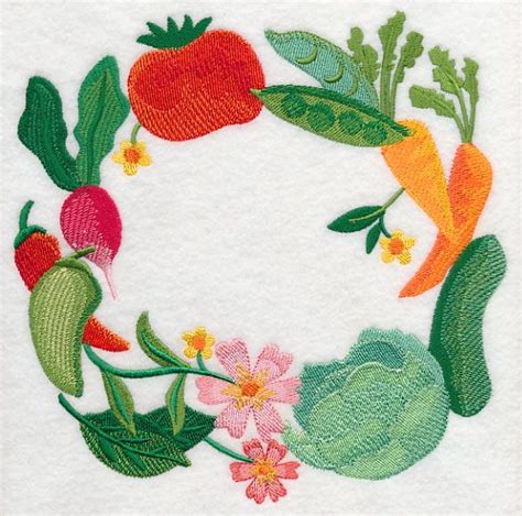 Machine Embroidery Designs At Embroidery Library Fresh Vegetables In
