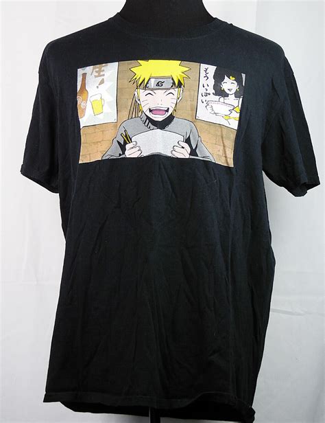 Naruto Anime Ichiraku Ramen Shop Black T Shirt Xl Gem