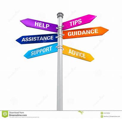Advice Guidance Support Help Tips Sign Assistance