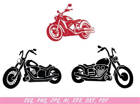 Motorcycle Svg Bundle Motorbike Svg Motorcycle Clipart Harley Svg