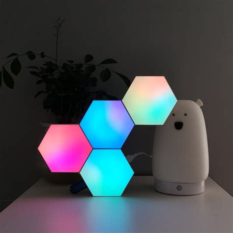 Led Honeycomb Lights With App Control Modular Assembly Helios Etsy