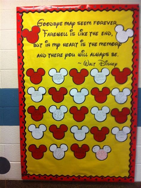 Teacher Appreciation Mickey Mouse Bulletin Board Disney Classroom