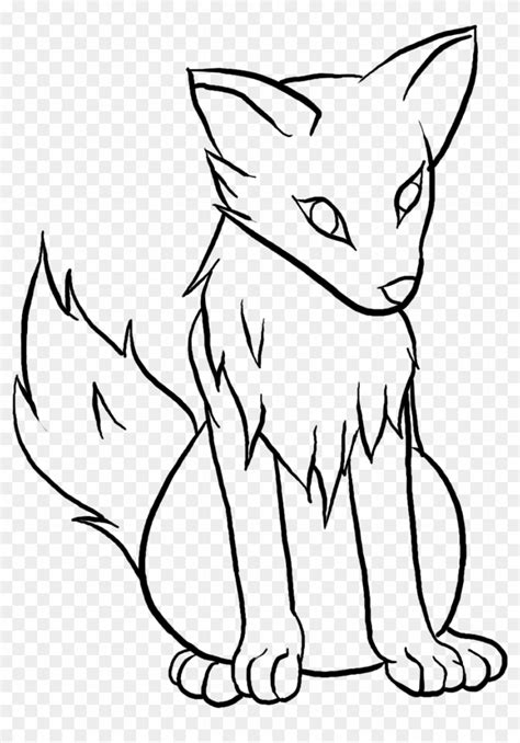 Anime Wolves To Draw Easy Cute Wolf Drawings Hd Png Download