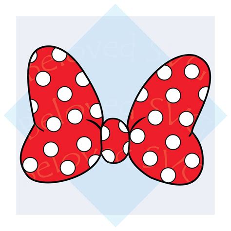 Minnie Mouse Bow Svg Free Disney Svg Bow Svg Instant Download 5f7