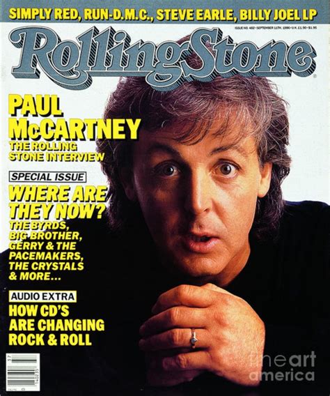 Rolling Stone Cover Volume 482 9111986 Paul Mccartney Poster