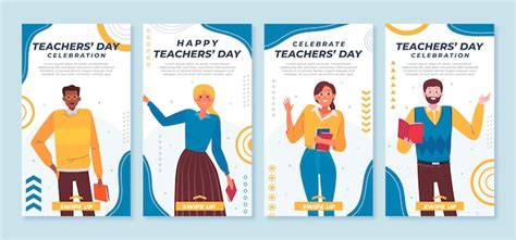 Collection Dhistoires Instagram De La Journée Des Enseignants à Plat