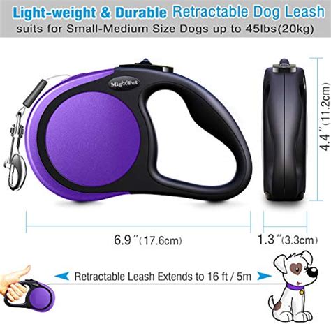 Heavy Duty Retractable Dog Leash 16ft Strong And Durable Walking Leash