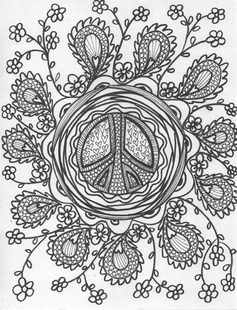 Children love to do coloring in. 41 best Hippie Coloring Pages images on Pinterest ...