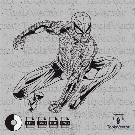 Spiderman spiderman vector spiderman psd4 spiderman svg | Etsy