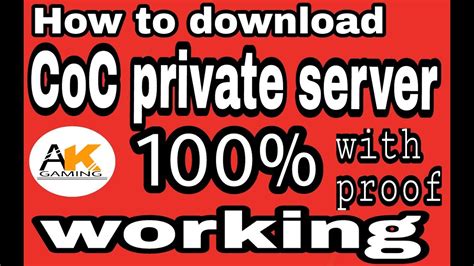 100 Working How To Download Private Server Of Clash Of Clans Youtube