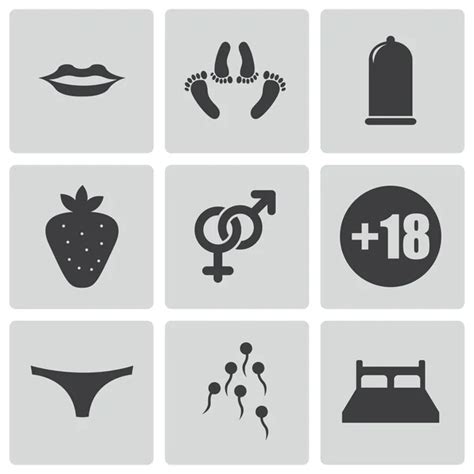 Vector Black Sex Icons Set Stock Vector Image By ©skarin1 36242441