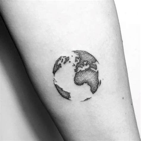 simple earth tattoo