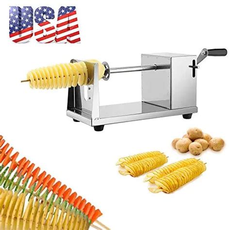 Home Furniture And Diy Manual Stainless Steel Twisted Potato Spiral