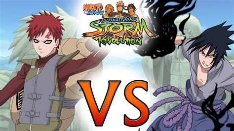 Gaara Kazekage Vs Sasuke Naruto Ultimate Ninja Storn Revolution Gameplay Lets Play Youtube