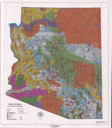 State Of Arizona Surface Management Responsibility 1998 Arizona