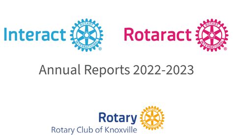 Rotaract And Interact Annual Reports 2023 Rotary Club Of Knoxville