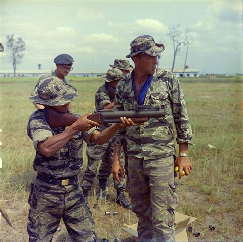 Photograph Of Civilian Irregular Defense Group Trainees Firing A M 79