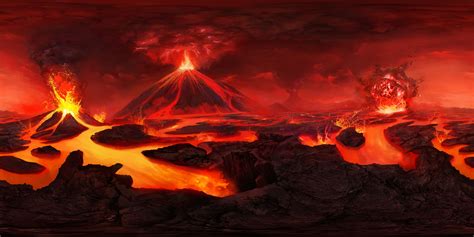 Volcanoes Erupting Lava Wallpaper