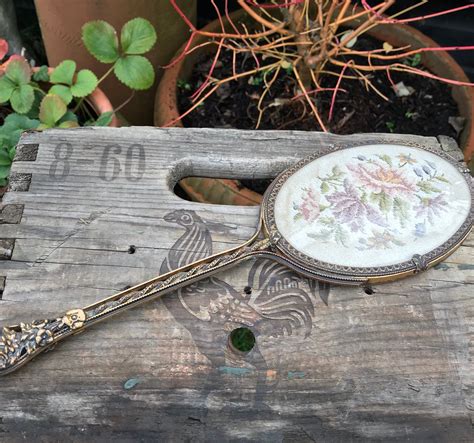 3 you search out my path and my lying down, and are acquainted with all my ways. Hand Held Mirror Vanity Mirror Filigree Brass Looking ...