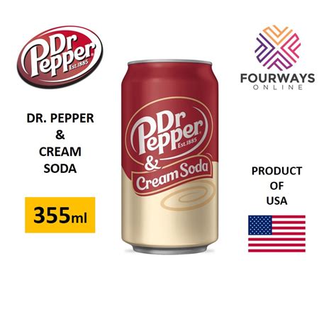Dr Pepper And Cream Soda In Can 355ml Shopee Philippines
