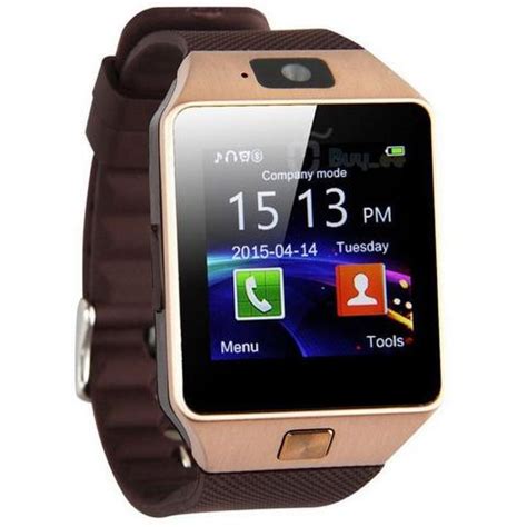 Relogio Smartwatch Bluetooth Dz09 Dourado
