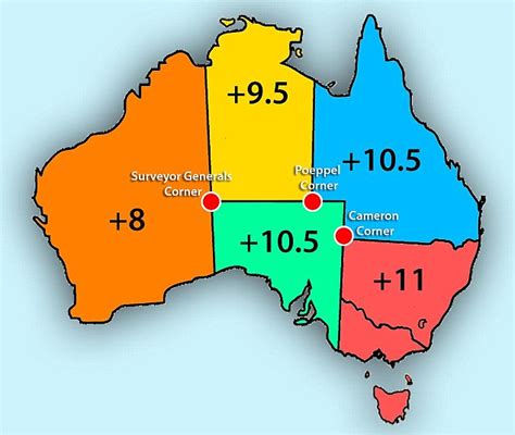 Daylight Savings Australia Time Zone Map
