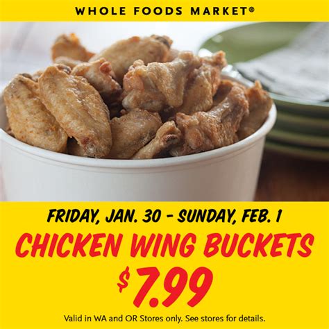 A wide variety of chicken wing bucket options are available to you, such as material, feature, and type. Whole Foods: Chicken Wing Bucket just $7.99 (1/30-2/1 ...