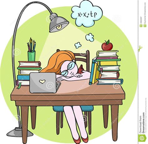 Clipart Sleeping At Desk Clipground