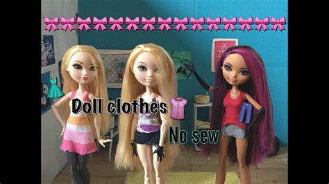 How To Make No Sew Doll Clothes Easy Read Description Youtube