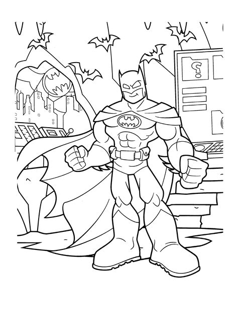 Batman Coloring Pages For Boys Sketch Coloring Page