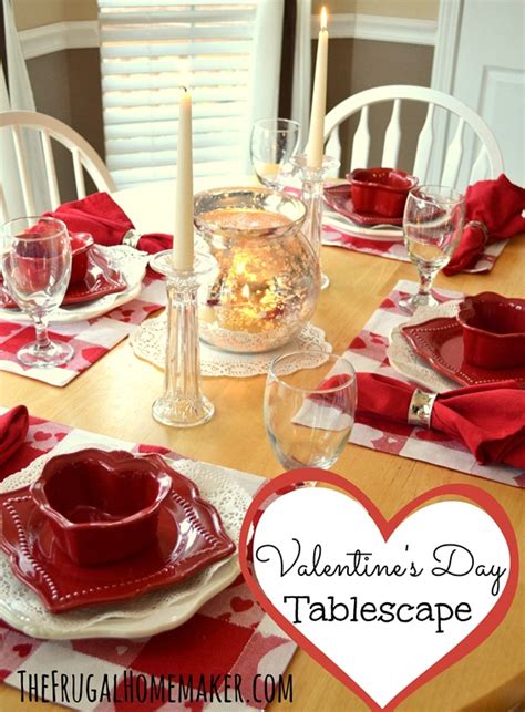 Valentines Day Tablescape Valentine Tablesetting