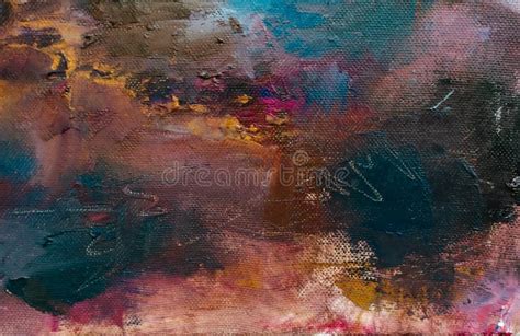 Abstract Oil Painting Background Oil On Canvas Texture Hand Drawn Oil