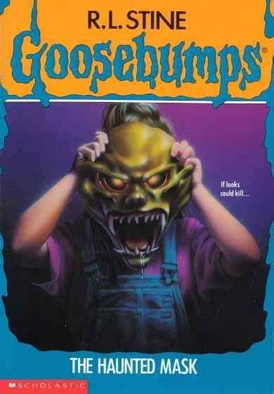 The Book Cover For Goosebumps By R L Stine With An Image Of A Demon