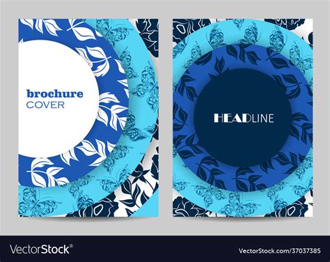 Modern Templates For Brochure Cover In A4 Vector Image