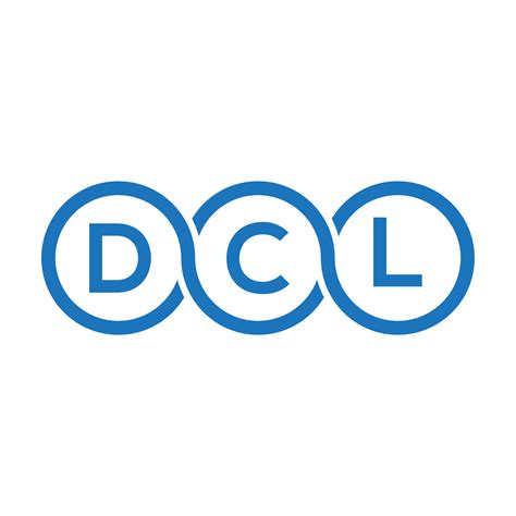 Dcl Letter Logo Design On Black Backgrounddcl Creative Initials Letter