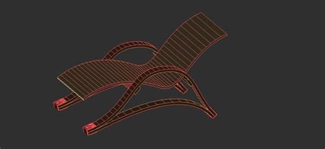3d Furniture Block Of Relaxing Chair Detail Autocad File Cadbull