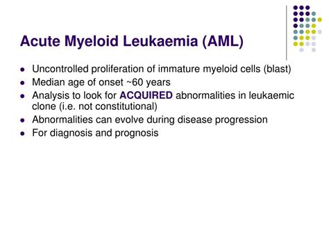 Ppt Flt3 And Npm1 Testing In Acute Myeloid Leukaemia Powerpoint