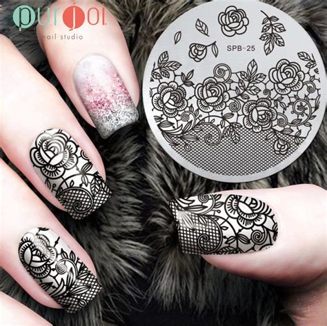 Round Stamping Plates Spb Collection Nail Art Designs Nail