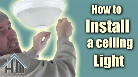 How To Install Ceiling Light Flush Mount Light Fixture Easy Home