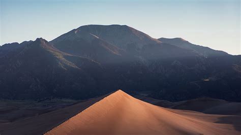 Wallpaper Sand Desert Mountains Hills Sky