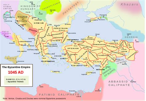 Imperio Bizantino Mapa