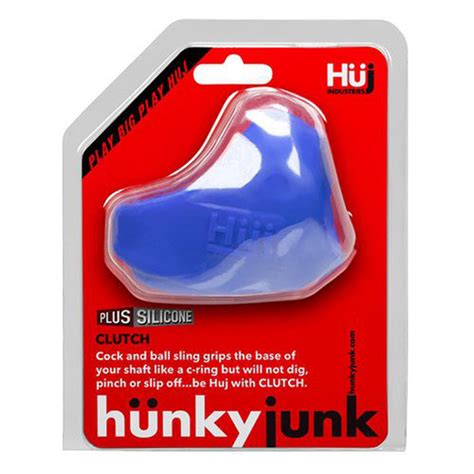 Hunkyjunk Clutch Cock And Ball Sling Cobalt Blue