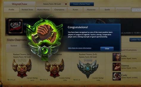 League Of Legends Whats Honor For Arqade
