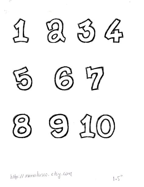 8 Best Images Of Printable Very Large Numbers 1 10 Large 10 Best
