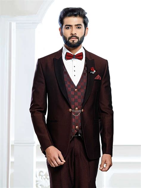 Buy Italian Fabric Customized Tuxedodesigner Mens Suit With Waistcoat