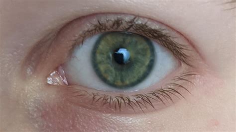 My Seaglass Eye Colour Green With Golden Flecks And A Little Bit Of