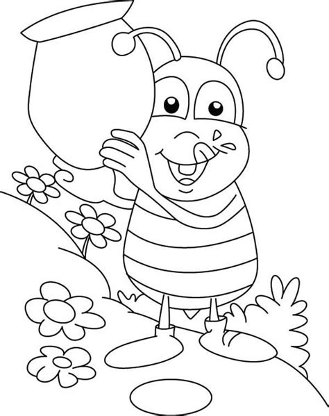 Honey Pot Coloring Page At Free Printable Colorings Pages To Print And Color