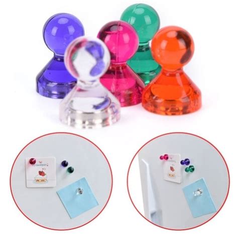 Assorted Coloured Magnetic Push Pins Memo Magnets Magnet Store