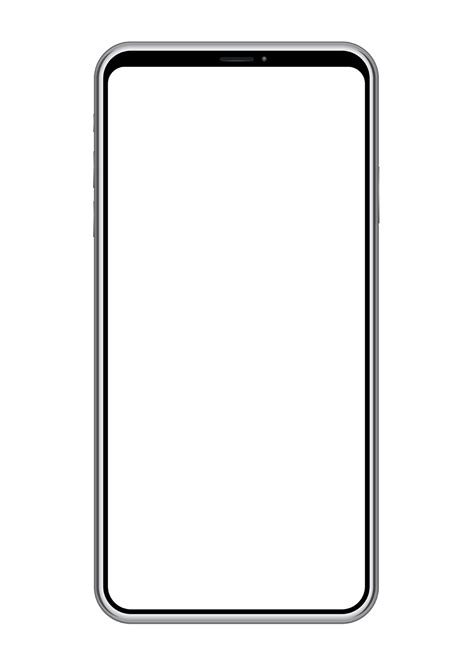 Smartphone With A Blank Screen Isolated On White Background 425841